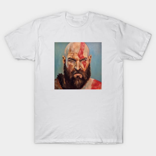 Kratos (God Of War) T-Shirt by Jack Browning